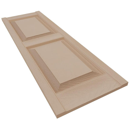 12"W x 39"H Lifetime Vinyl, Standard Two Equal Panels, Raised Panel Shutters, w/Installation Shutter-Lok's & Matching Screws (Per Pair), Wicker