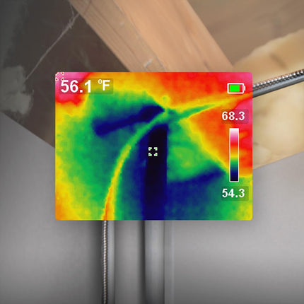 Rechargeable Thermal Imager, Over 10,000 Pixels with Three Color Pallettes and High and Low Temperature Points, Klein Tools TI250