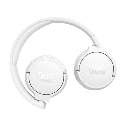 JBL Tune 670NC - Auriculares inalámbricos de diadema con cancelación adaptativa de ruido y Smart Ambient, hasta 70 horas de batería con carga rápida, ligeros, cómodos y de diseño plegable (blanco)