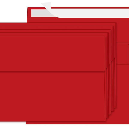 Ouzoustate 100 Packs Red 4x6 Envelopes for Invitat