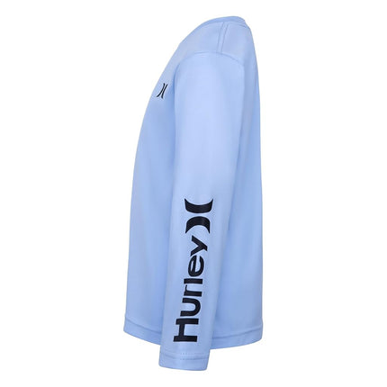 T-shirt anti-UV à manches longues Hurley pour garçon, Blue Dream, 5 ans