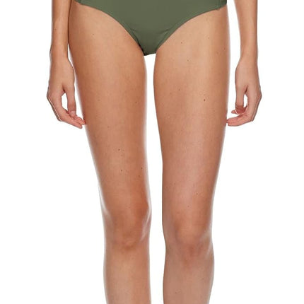 Body Glove Women's Smoothies Nuevo Contempo Solid Full Coverage Bikini Bottom Swimsuit, Cactus, Large