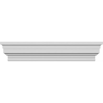 Ekena Millwork CRH04X45ST 45" Bottom 47 1/2" Top Width x 3 7/8" H x 1/4" P Standard Crosshead