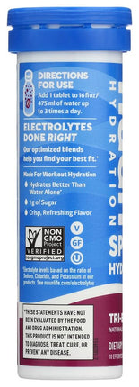 nuun Hydration Tri-Berry Electrolyte Enhanced Drink Tabs (6-Pack of 10 Tablets)