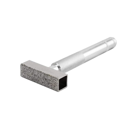 POWERTEC Bench Grinder Wheel + Diamond Wheel Dresser 8 Inch 120 Grit, White Aluminum Oxide Grinding Wheel for Bench Pedestal Grinder, 1" Thick 5/8" Arbor, Sharpening Shaping Blade, Chisel, Drill Bits