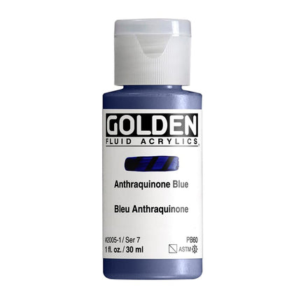 Pro-Art Golden Fluid Acrylic Paint 1 oz-anthraquin