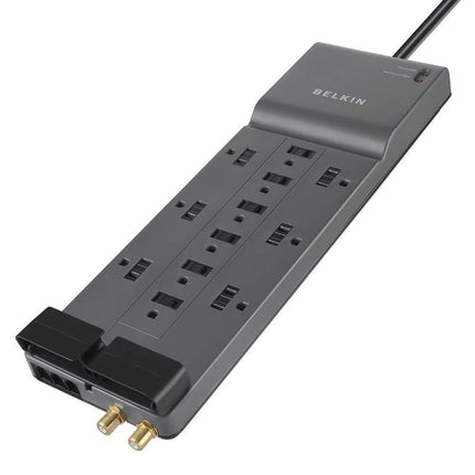 Belkin(R) BE112230-08 Home-Office Surge Protector (12-Outlet; Telephone & Coaxial Protection)
