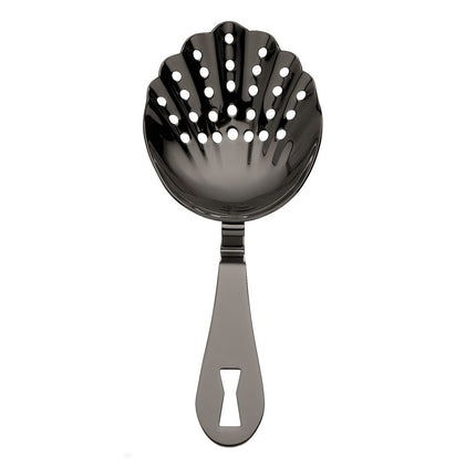 Barfly Scalloped Julep Bar Strainer, O/S, Gun Meta