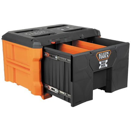 Klein Tools 54921MBR MODbox Drawer Dividers, 2-Piece Adjustable Organizer Set, Single Drawer Compatible, Impact-Resistant, Tool Storage Organization