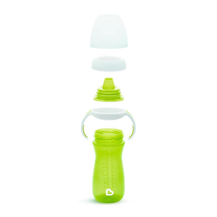 Munchkin® Gentle™ Transition Sippy Cup with Trainer Handles, 10 Ounce, 2 Pack, Blue/Green