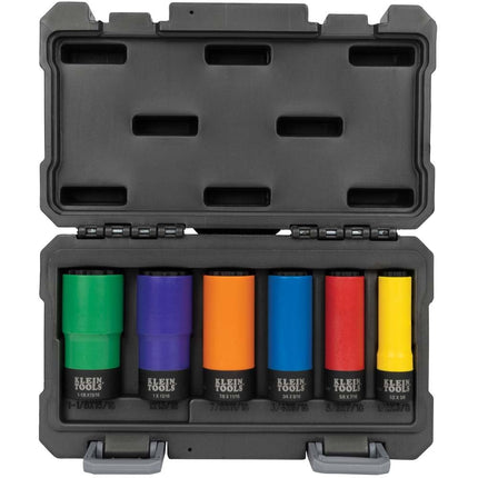 Coated Socket Set 12-Point 6-Piece