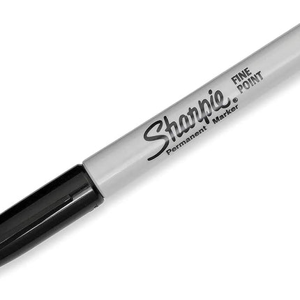 Sharpie Permanent Marker, Fine Point, Black (30101) (12 Markers)