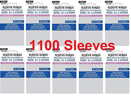 Sleeve Kings Mini USA Card Sleeves 41 X 63 mm (10x