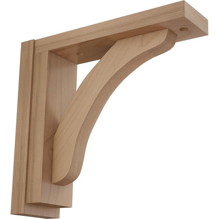 Ekena BKT02X08X08REAL 2 1/2-Inch Width x 8 3/4-Inch Depth x 8 1/4-Inch Height Reece Shelf Bracket - Alder