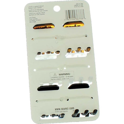 Scunci No-Slip Grip Mini Octopus Jaw Clips 6 ea (Pack of 2)