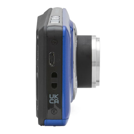 Cámara digital Kodak PIXPRO Friendly Zoom FZ55 (azul) con estuche para cámara, tarjeta de memoria SDHC UHS-I U1 Clase 10 de 32 GB y lector de tarjetas USB 2.0 (4 artículos)