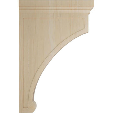 Ekena BKTW02X08X12GORW 2 1/2-Inch Width x 8-Inch Depth x 12-Inch Height X-Large Gomez Wood Bracket - Rubber Wood