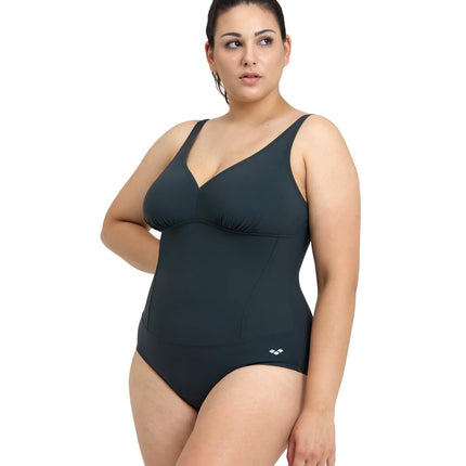 ARENA Women's Maura Swimsuit, Night Grey, 56-58