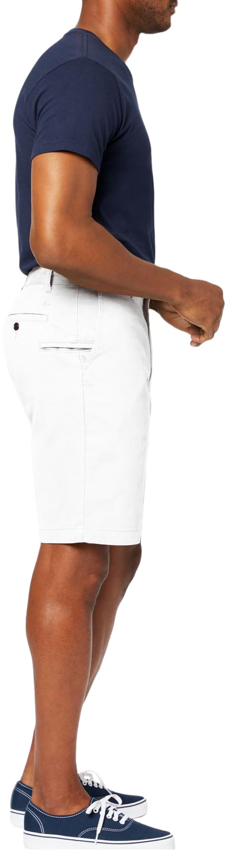 Dockers Men's Perfect Classic Fit Shorts (Regular and Big & Tall), White Cap, 44 10.5