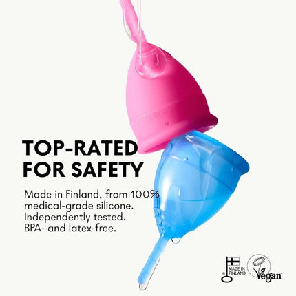 Lunette Menstrual Cup - Reusable Period Cup – Medical-Grade Silicone