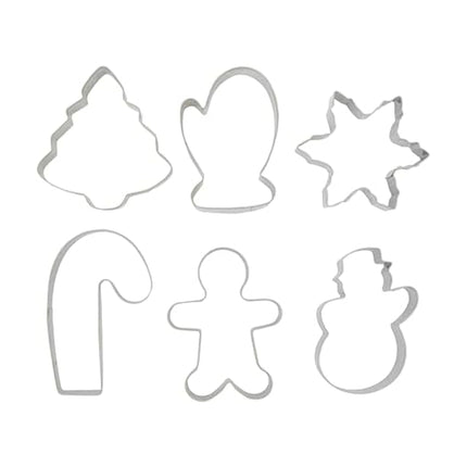 Chicago Metallic Set of 6 Holiday Cookie Cutters, 
