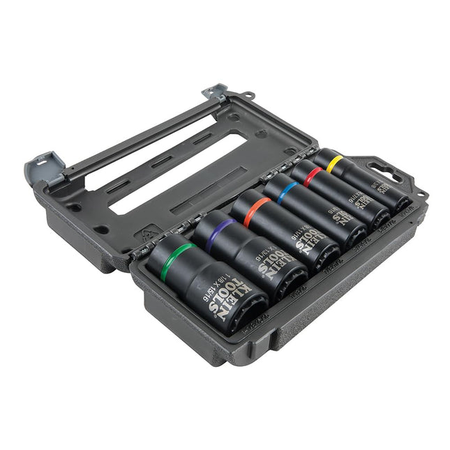 Klein Tools 66010 2-in-1 Impact Socket Set, 6-Piec
