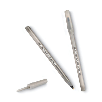 Bolígrafo BIC Round Stic Xtra Life VP, 1 mm, tinta y cuerpo negros, 240 unidades/caja