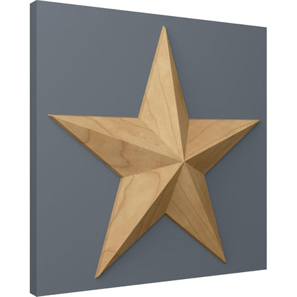 Ekena Millwork ROS05X05GLMA Galveston Star Rosette, 5-Inch x 5-Inch x 3/4-Inch, Maple