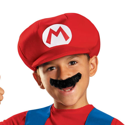 Disguise Official Classic Nintendo Super Mario Costume Kids includes Mario Hat, Mario Fancy Dress Up Outfit Children Halloween Birthday World Book Day Costumes for Boys Large