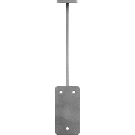 Ekena Millwork BKTM02X11X11BRHGY 2 inch W x 11 inch D x 11 inch H Bradford Steel Bracket, Hammered Gray