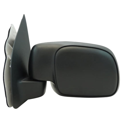 TRQ Left Mirror Manual Drivers Side Compatible with 2000-2005 Ford Excursion 1999-2007 F-250 Super Duty F-350 Super Duty FO1320209