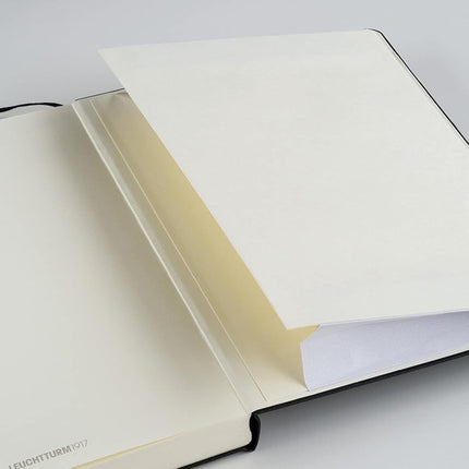 LEUCHTTURM1917 - Notebook Hardcover Medium A5-251 Numbered Pages for Writing and Journaling (Black, Ruled)