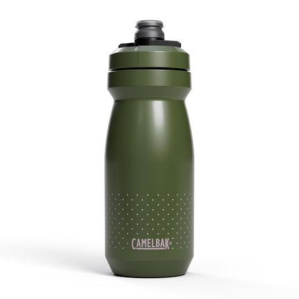 CamelBak Podium Botella de Agua para Bicicleta de 21oz - Botella Fácil de Apretar - Se Adapta a la Mayoría de Portabotellas de Bicicleta, Deep Fern