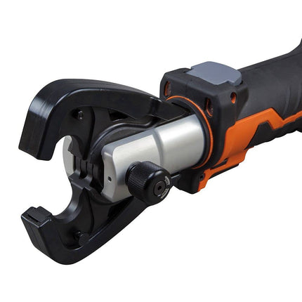 Klein Tools BAT207T2 Crimping Tool, Power Cable Crimper with D3 Groove Jaw, Uses 2 Ah DeWALT 20V Batteries