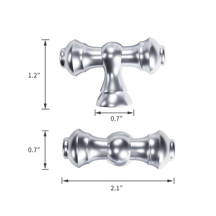 Asidrama 10 Pack Polished Chrome Kitchen Cabinet Knobs Dresser Knobs Drawer Knobs Cabinet Hardware Zinc Knobs for Dresser Drawers 3768 AD0018