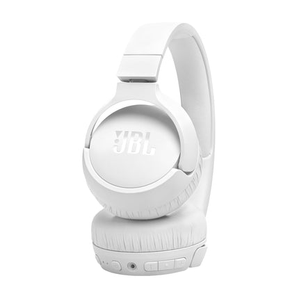 JBL Tune 670NC - Auriculares inalámbricos de diadema con cancelación adaptativa de ruido y Smart Ambient, hasta 70 horas de batería con carga rápida, ligeros, cómodos y de diseño plegable (blanco)