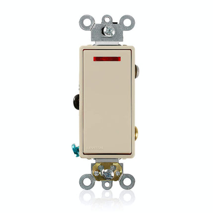 Leviton Decora Plus Rocker Pilot Light Quiet Switc