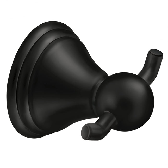 Moen DN8403BL Preston Double Robe Hook, Matte Blac