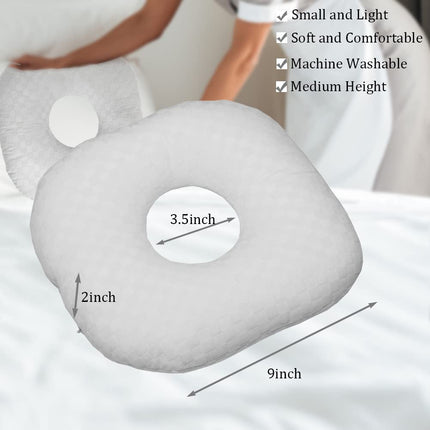 Wuronsa Ear Piercing Pillow with Hole for Cartilage Piercings, CNH Support