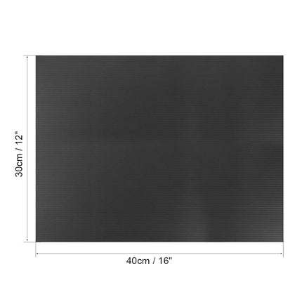 uxcell Corrugated Plastic Sheets,3mm Black Blank Yard Lawn Signs,12 Inch x 16 Inch,Waterproof Sign Blank Board 5pcs