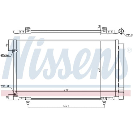 Nissens 940671 Condenseur pour Climatisation