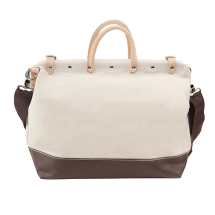 Klein Tools 5102-16SP Deluxe Canvas Tool Bag Made of Natural Canvas with 13 Interior Pockets and Detachable Shoulder Strap, 16-Inch