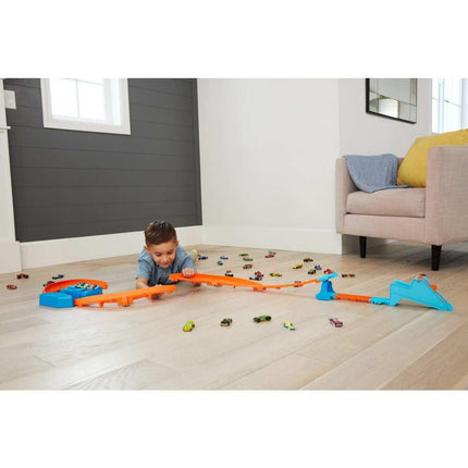 Hot Wheels Track Creator Boosted Jump Speedway Set & Toy Car