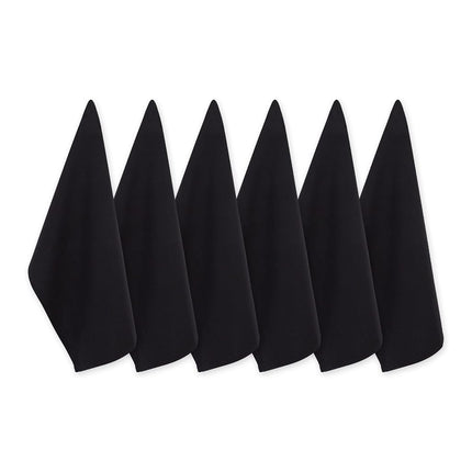 DII Cotton Flat Woven, Black, Small Set, 18x28