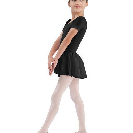 Bloch Dance Girls Tiffany Short Sleeve Leotard wit