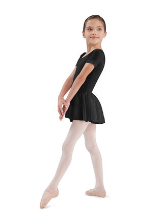 Bloch Dance Girls Tiffany Short Sleeve Leotard wit