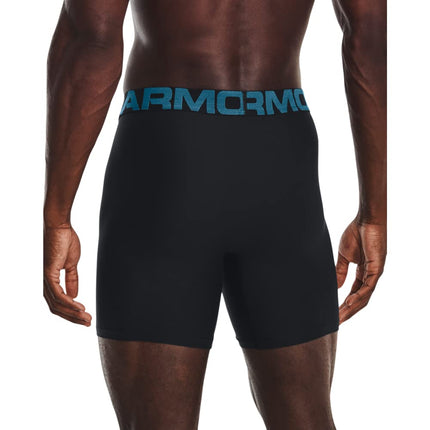 Under Armour Men's Multi-Pack Standard Tech 6" Inseam Boxer Brief, (006) Black / / Static Blue, XS