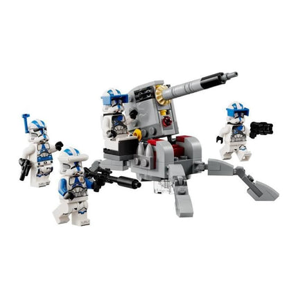 LEGO Star Wars 75345 501st Clone Troopers Battle Pack Set - Collectible Building Toy with an AV-7 Cannon & 4 Minifigures - Gift for 6+ Year Old Boys & The Clone Wars Fans