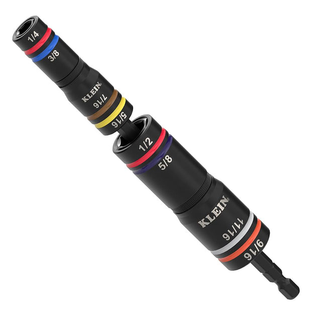 Klein Tools 652QS Quad Socket, 8 Sizes in 2 Socket