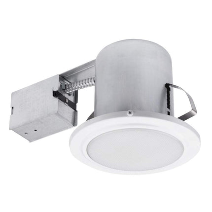 5" Bathroom Shower Dimmable Downlight Recessed Lighting Kit, Tempered Frosted Glass, Easy Install Push-N-Click Clips, Globe Electric 90036